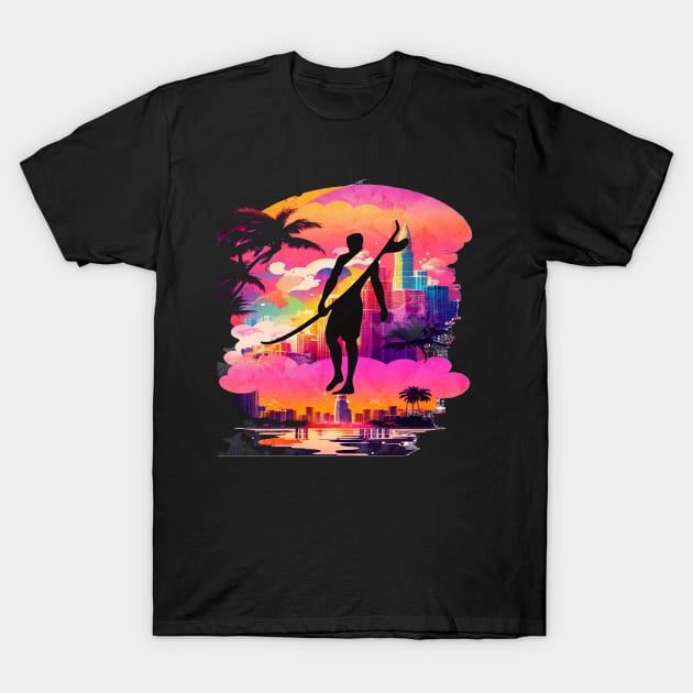 Adventure Awaits For You Surfing, Hello Summer Vintage Funny Surfer Riding Surf  Surfing Lover Gifts T-Shirt by Customo